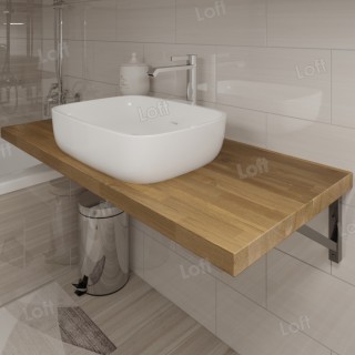 Столешница в ванную из дуба 110 (натуральный)