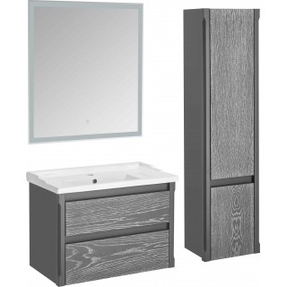 Комплект мебели ASB-Woodline Лорена 80 grigio, подвесная