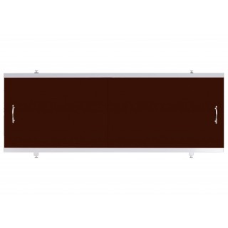 Экран под ванну Francesca Luxe 150х53, шоколад, белый профиль