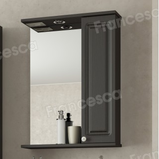 Шкаф-зеркало Francesca Империя 50 венге, правый