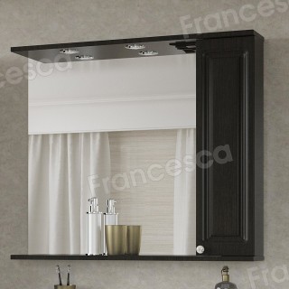 Шкаф-зеркало Francesca Империя 80 венге, левый