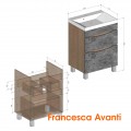 Комплект мебели Венеция Амали 60 напольная, белый. Фото 6