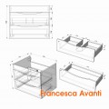 Комплект мебели Венеция Даниэль 60 подвесная белая (2 ящ., ум.Como 60). Фото 6