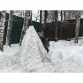 Маскировочная сетка Manver Снег 3х6 м - камуфляжная для охоты, забора, навеса. Фото 4