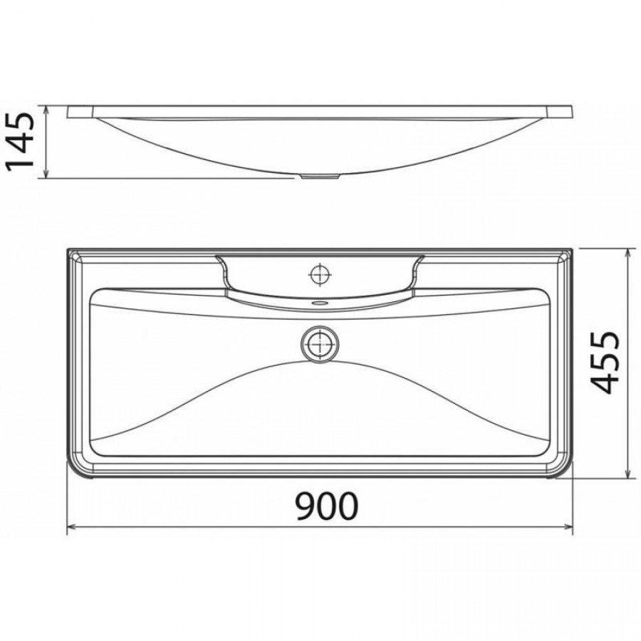 Раковина BELBAGNO bb1000/455-lv-Mr-ALR