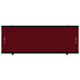 Экран под ванну Francesca Luxe 170х53, бордовый, черный профиль