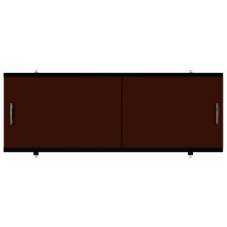 Экран под ванну Francesca Luxe 150х53, шоколад, черный профиль