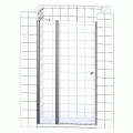 Душевая дверь в нишу Vegas Glass EP-F-1 130 08 10 L профиль глянцевый хром, стекло сатин. Фото 4