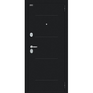 Входная дверь Граффити-1 Букле черное/Total Black 205*86 левое