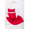 Подвесное кресло EcoDesign Скай-02 белый/красный. Фото 1