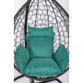 Подвесное кресло EcoDesign Скай-01 черный/зеленый. Фото 1