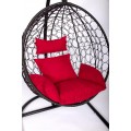 Подвесное кресло EcoDesign Скай-02 черный/красный. Фото 1