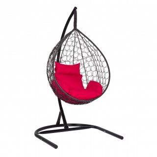 Подвесное кресло EcoDesign Скай-01 черный/красный