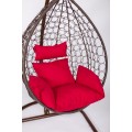 Подвесное кресло EcoDesign Скай-01 коричневый/красный. Фото 1