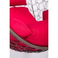 Подвесное кресло EcoDesign Скай-01 коричневый/красный. Фото 4