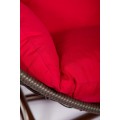 Подвесное кресло EcoDesign Скай-02 коричневый/красный. Фото 2