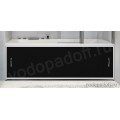 Экран под ванну Francesca Premium 168х53, черный, черный профиль. Фото 1