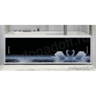 Фотоэкран для ванны Francesca Premium Лебеди на воде Размер на заказ изготовление 5-7 дней
