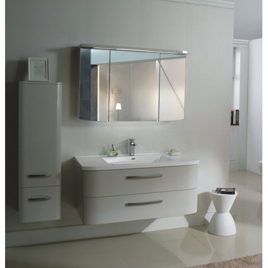 Тумба с зеркалом для ванной комнаты. Комплект для ванной комнаты la Tezza Slim 35. Раковина "слим" 110. Argent Crystal мебель для ванной. Зеркало-шкаф la Tezza с подсветкой.