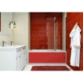 Экран под ванну Francesca Premium 168х53, бордовый, белый профиль. Фото 2