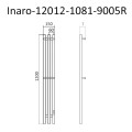 Полотенцесушитель электрический Маргроид Инаро Inaro-12012-1081-9005R правый. Фото 1