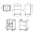 Комплект мебели Brevita Enfida 120 белый левый. Фото 3