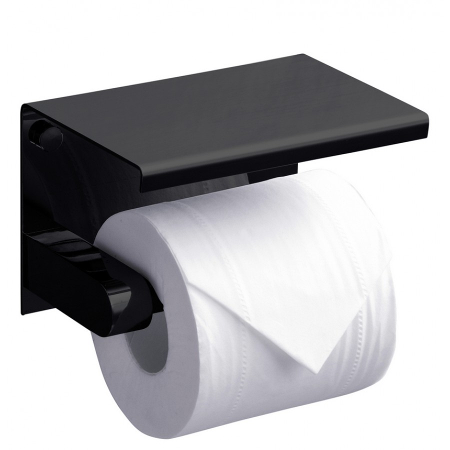 держатель туалетной бумаги artwelle regen с полкой хром 8336