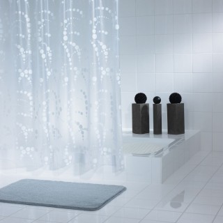 Штора для ванной комнаты Ridder Dots 32371 белый