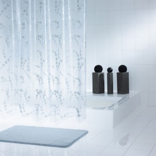 Штора для ванной комнаты Ridder Dots 32377 серый