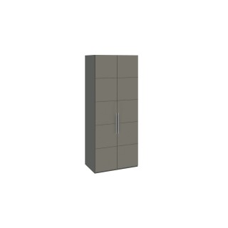 Шкаф для одежды ТриЯ Наоми СМ-208.07.03 с 2 дверями фон серый, джут