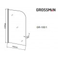 Шторка на ванну Grossman GR-100/1. Фото 1