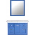 Комплект мебели ASB-Woodline Толедо 105 подвесная, синий. Фото 7