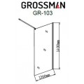 Шторка на ванну Grossman GR-103. Фото 2