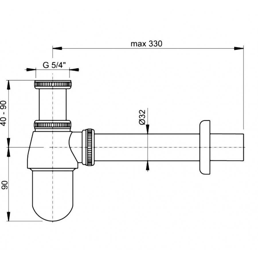 Сифон ALCAPLAST a437