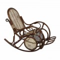 Кресло-качалка EcoDesign Classic Rattan 05/10 браун. Фото 1