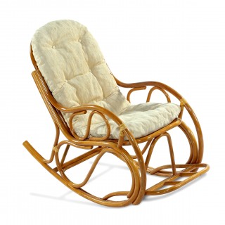 Кресло-качалка EcoDesign Classic Rattan 05/17 коньячный