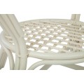 Стол обеденный EcoDesign Classic Rattan 22/02 белый. Фото 1
