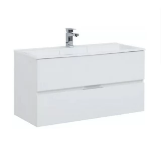 Тумба с раковиной Aquanet Алвита 100 белый