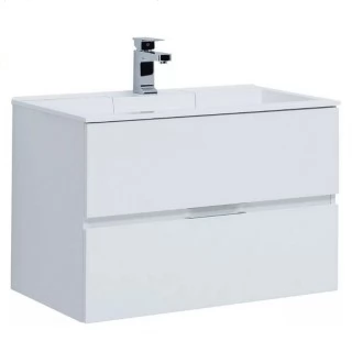 Тумба с раковиной Aquanet Алвита 80 белая