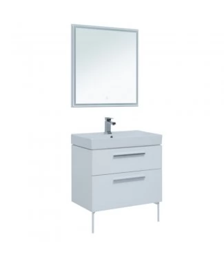 Комплект мебели Aquanet Nova 75 2 ящика, белый глянец