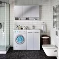 Тумба с раковиной Runo Лира 60 L, под стиральную машину. Фото 1