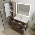 Тумба с раковиной Style Line Атлантика 100 Люкс Plus напольная старое дерево. Фото 1