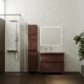 Тумба с раковиной Style Line Атлантика 90 Люкс Plus напольная старое дерево. Фото 2