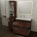 Тумба с раковиной Style Line Атлантика 90 Люкс Plus напольная старое дерево. Фото 1