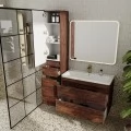 Тумба с раковиной Style Line Атлантика 90 Люкс Plus подвесная старое дерево. Фото 1
