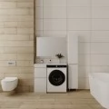 Тумба с раковиной Style Line Даллас 100 Люкс Plus напольная, белая. Фото 5
