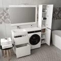Комплект мебели Style Line Даллас 115 Люкс Plus напольная белая. Фото 1