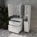 Комплект мебели Style Line Каре 80 Люкс Plus напольная белый. Фото 1