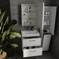 Комплект мебели Style Line Каре 60 Люкс Plus подвесная белый. Фото 1
