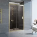 Душевая дверь в нишу Vegas Glass ZP 125 09 05 профиль золото, стекло бронза. Фото 1